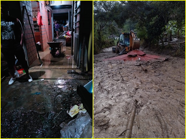 Intensas lluvias desataron fuertes inundaciones en El Tambo y vía alterna está cerrada