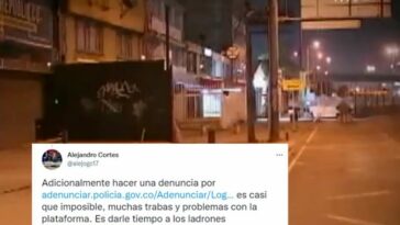 Periodista en Bogotá pasó de registrar hurtos a ser víctima: denunciar en la 'web' de la Policía