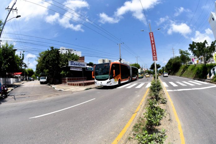Transcaribe activa desvíos en tres rutas en el barrio El Bosque