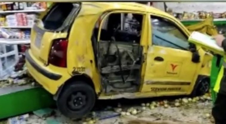 taxi accidente bogota