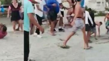 Violenta pelea entre turistas y lancheros por altos costos en El Rodadero