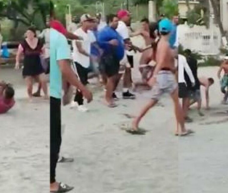 Violenta pelea entre turistas y lancheros por altos costos en El Rodadero