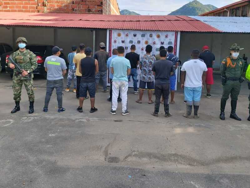 15 personas fueron capturadas por desarrollar minería ilegal en Supía