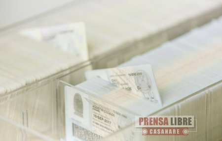 3101 ciudadanos casanareños no han reclamado sus cédulas