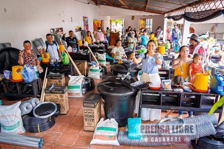 800 mujeres de áreas rurales de Casanare están recibiendo kits y orientación en seguridad alimentaria y nutricional