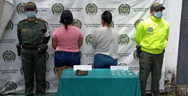 Capturaron a dos mujeres en el barrio Las Ferias de La Dorada por tráfico de estupefacientes