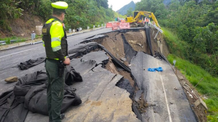 Colapsó la nueva vía Bucaramanga - Barrancabermeja