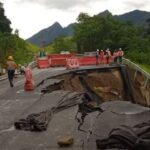 Colapsó tramo de vía Bucaramanga-Barrancabermeja tras 10 días de inaugurada