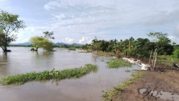 Desbordamiento del río Magdalena inunda zona comercial y  rural en El Banco
