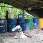 Destruido laboratorio para el procesamiento de alcaloide del “Clan del golfo” en el departamento del Chocó.