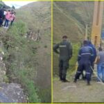 Dos estudiantes que al parecer aprendían a conducir moto cayeron del puente de Juanambú