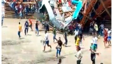 EN VIDEO: Terrible tragedia en corralejas de Tolima