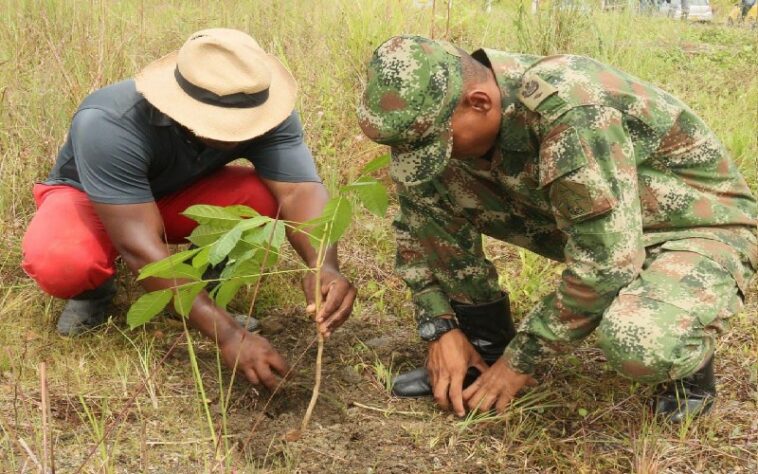 Ejército Nacional en articulación con el SENA, CODECHOCÓ, La Gobernación del Chocó y la alcaldía de Quibdó, realizaron una jornada ambiental en el municipio del Atrato – Yuto.