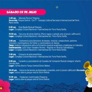 El 45 Festival Nacional del Porro dio su programación oficial