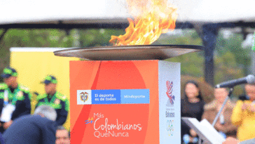 El Fuego Bolivariano llegó al  Comité Olímpico Colombiano