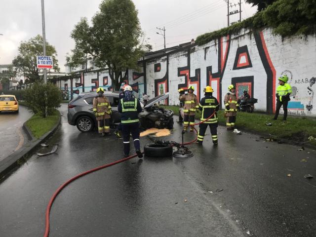 Este sábado ocurrió un aparatoso accidente de tránsito en la Avenida Centenario