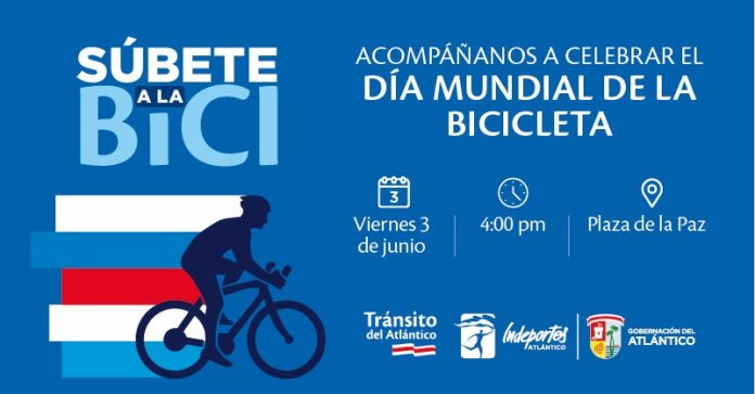 Gobernación del Atlántico celebra hoy el Día Mundial de la Bicicleta con un evento en la Plaza de la Paz