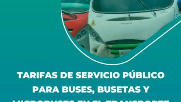 Incremento en las tarifas de los pasajes de buses, busetas y microbuses