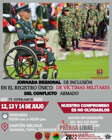 Jornada regional de inclusión en el registro único de víctimas dirigida a militares