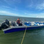 Lancha interceptada con 1,8 toneladas de cocaína en aguas del Golfo de Urabá.