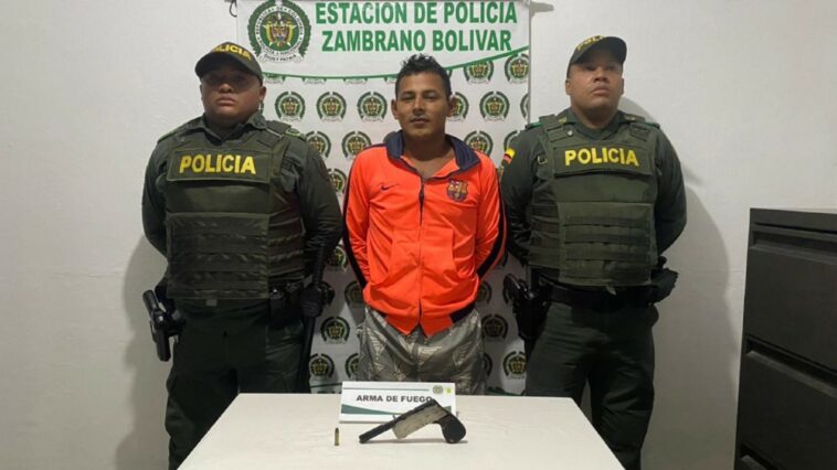 Policía capturó dos hombres portando armas de manera ilegal en Bolívar