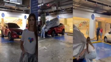 Ponerle pijama al vehículo de quien haga mal uso de parqueadero inclusivo en centros comerciales de Barranquilla, la campaña de la gestora social