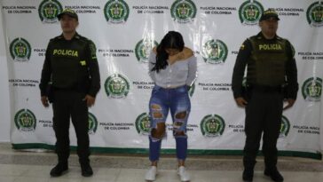 Por el delito de extorsión agravada la policía metropolitana de Neiva da captura a una mujer