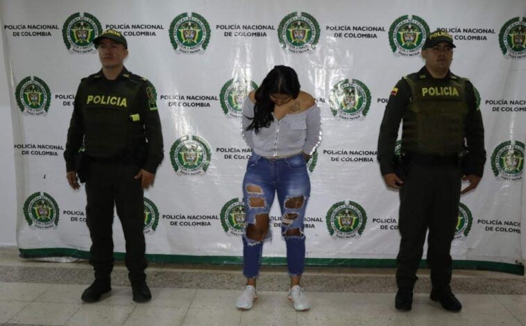 Por el delito de extorsión agravada la policía metropolitana de Neiva da captura a una mujer