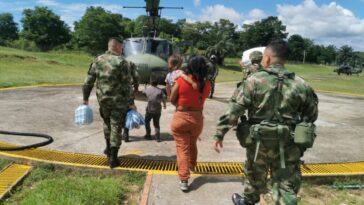 Rescatada mujer y sus dos hijos amenazada por disidencias de las FARC en el Tarra.