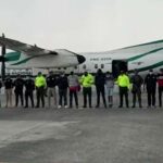 VIDEO: Aterrizaron en Bogotá los cinco implicados en el crimen del fiscal Pecci