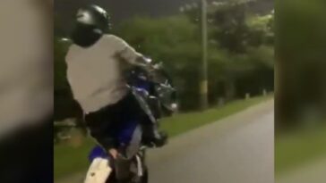 Video: Motociclista perdió la vida al hacer piques ilegales en Medellín