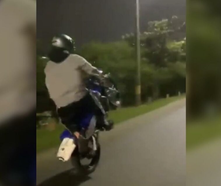 Video: Motociclista perdió la vida al hacer piques ilegales en Medellín