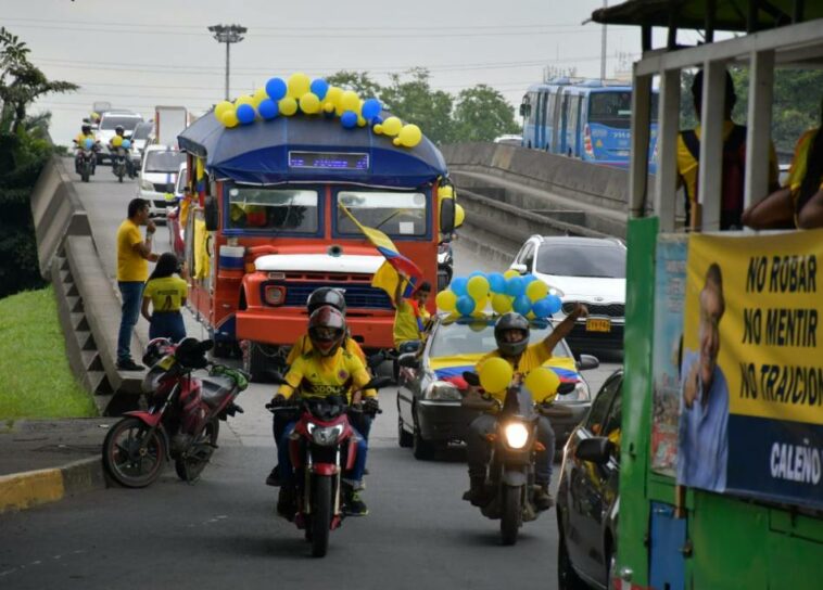 Video: la caravana en la que caleños mostraron su apoyo al candidato Rodolfo Hernández