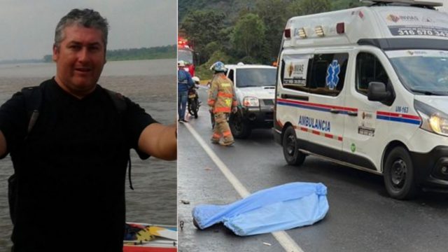 Accidente de tránsito en el puente helicoidal de Calarcá: un motociclista perdió la vida