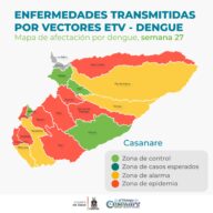 Aunque se registra disminución en casos de dengue en Casanare, autoridades departamentales piden no bajar la guardia 