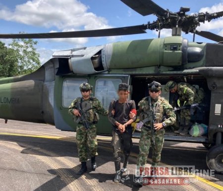 Capturado integrante del ELN en Tame alias "Peluso". Incautado material de guerra e intendencia