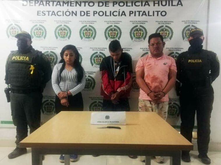 Capturados presuntos responsables de feminicidio en el municipio de Pitalito