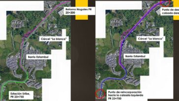 Cierre de calzada izquierda por la Estación Uribe y Estambul en Manizales