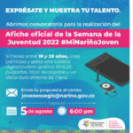 Convocatoria para creación del afiche de la Semana de la Juventud 2022