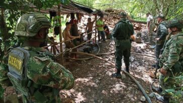 Detenidas 15 personas en Supía por minería ilegal