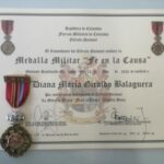 Diana Giraldo recibió medalla ‘Fe en la Causa’ del Ejército