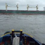Dimar atiende emergencia con buque de bandera Chipriota en Bocas de Cenizas, Barranquilla
