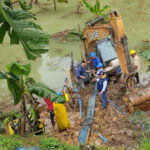 Dosquebradas pierde excavadora que trabajaba en la quebrada La Soledad