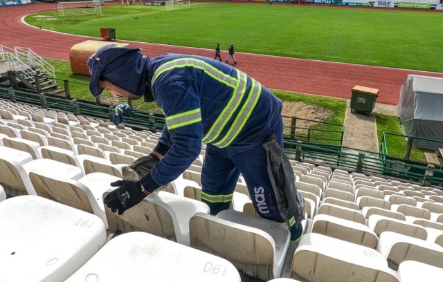 Emas by Veolia limpió el Estadio Palogrande de Manizales