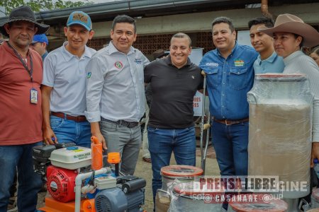 Equipos de ordeño fijo entregó la Gobernación a productores lecheros de Tauramena