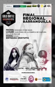 Este domingo 31 de julio será la Regional de Gold Battle en Barranquilla