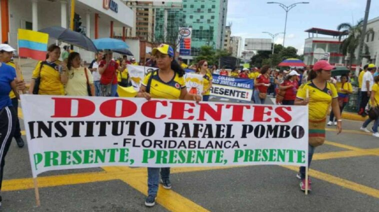 Este jueves paro de profesores en Santander