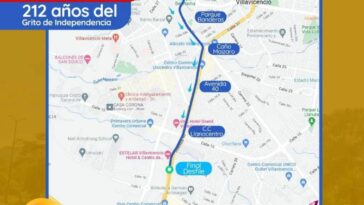 Este miércoles 20 de julio habrá cierre vial en Villavicencio