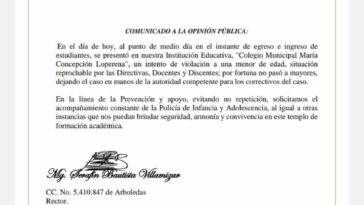 Estudiante intenta acceder por la fuerza a niña de 6 años de edad en un colegio de Cúcuta