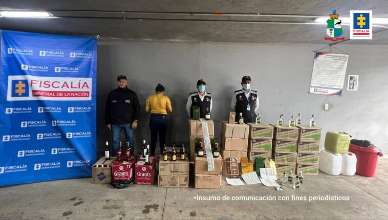 Fiscalía incautó más de 500 botellas de licor, al parecer, de contrabando